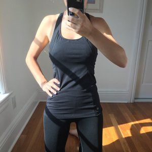 Lululemon Athleta medium black tank w/built in bra